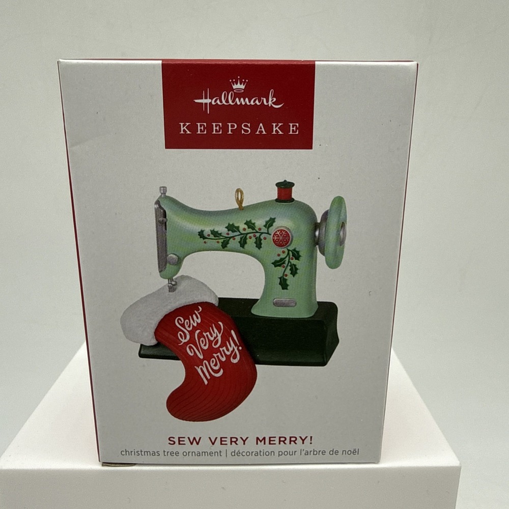 2023 Hallmark Ornaments - SEW VERY MERRY - Vintage Sewing Machine Christmas